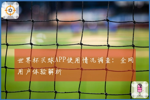 世界杯买球APP使用情况调查：全网用户体验解析